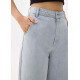 Denim High Rise Wide Leg Jeans