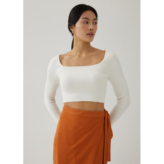 Kezia Square Neck Crop Top