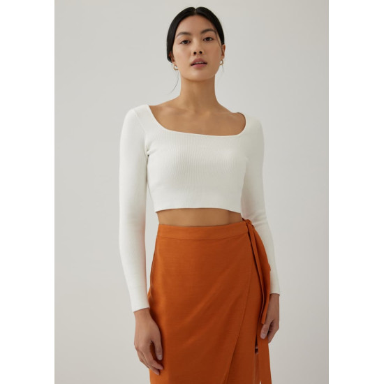 Kezia Square Neck Crop Top