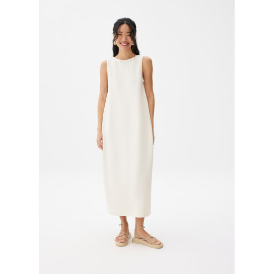 Reversible Neoprene Cocoon Midaxi Dress