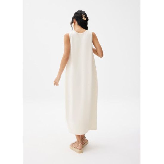 Reversible Neoprene Cocoon Midaxi Dress