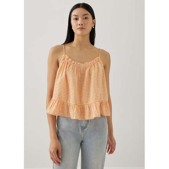 Araminta Gingham Tie Back Camisole