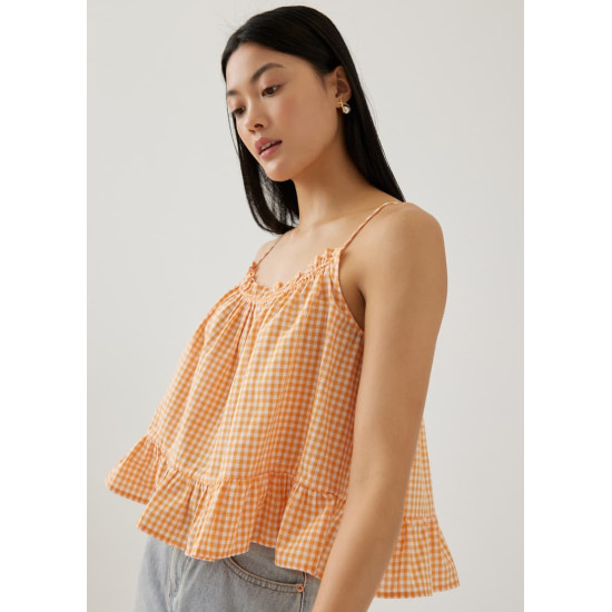 Araminta Gingham Tie Back Camisole