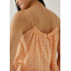 Araminta Gingham Tie Back Camisole