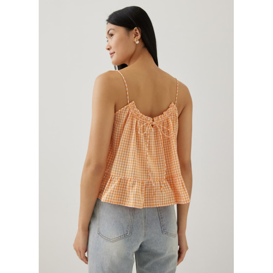 Araminta Gingham Tie Back Camisole