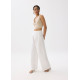 Devika Linen Tailored Wide Leg Pants