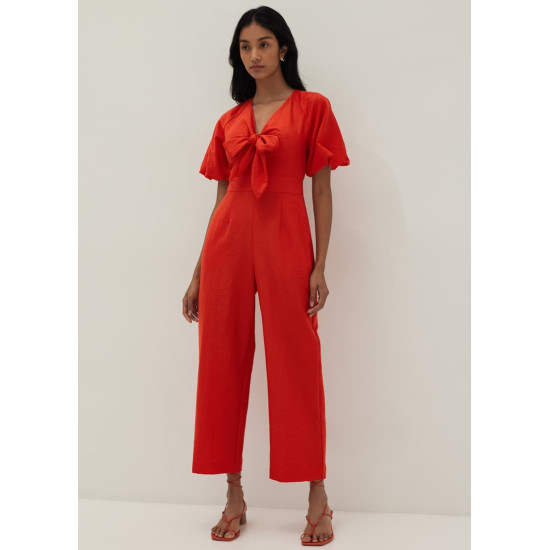 Calissa Padded Tie Front Jumpsuit