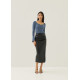 Christie Pleather Column Midaxi Skirt