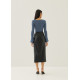 Christie Pleather Column Midaxi Skirt