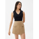 Elastic Cotton A-line Skort