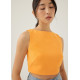 Mailea Boat Neck Crop Top