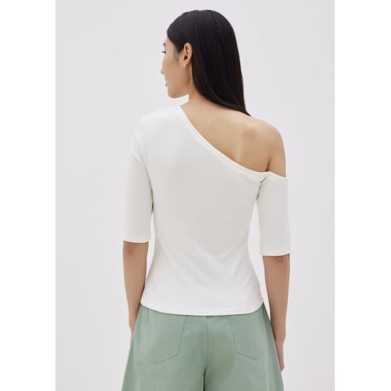 Luana Asymmetrical Jersey Top