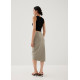 Lalen Pencil Wrap Midi Skirt