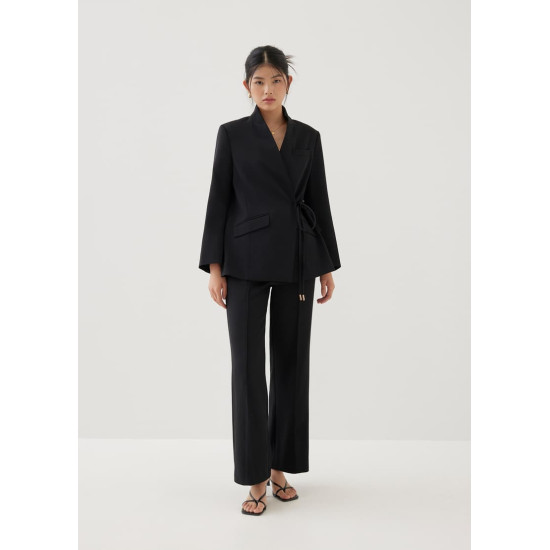 Lorie Asymmetric V-neck Blazer