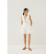 Delany Padded Cotton Wide Leg Romper