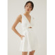 Delany Padded Cotton Wide Leg Romper