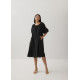 Levi Notch Neck Puff Sleeve Dress