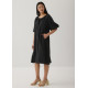 Levi Notch Neck Puff Sleeve Dress