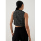 Kamille Tweed Crop Vest