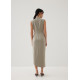 Nonna High Neck Column Maxi Dress