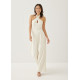 Meliza Padded Halter Straight Leg Maxi Jumpsuit