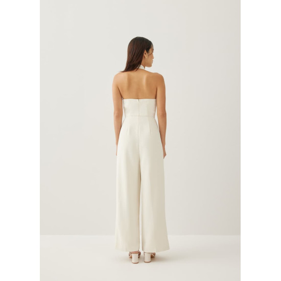 Meliza Padded Halter Straight Leg Maxi Jumpsuit