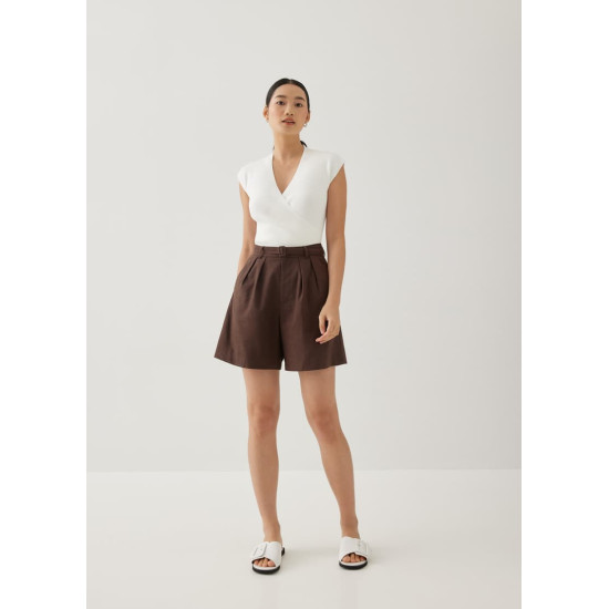 Ryanna Linen Wide Leg Shorts