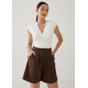 Ryanna Linen Wide Leg Shorts