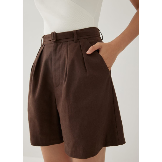 Ryanna Linen Wide Leg Shorts