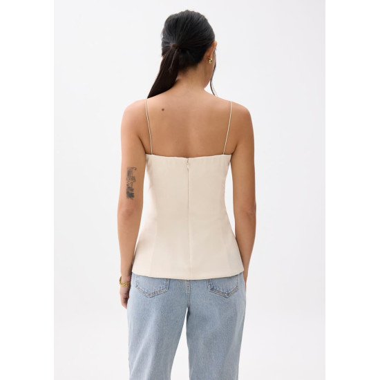 Padded Straight Neck Tube Top