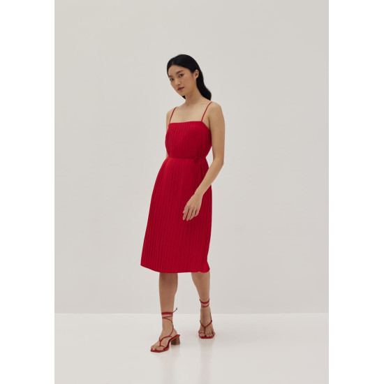 Hattie Pleated Column Dress