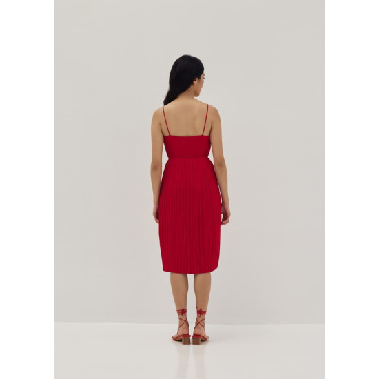 Hattie Pleated Column Dress