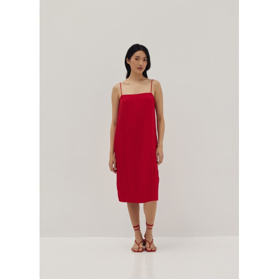 Hattie Pleated Column Dress