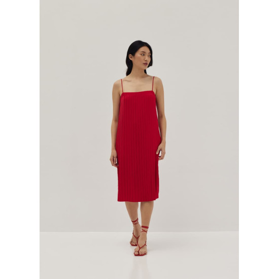 Hattie Pleated Column Dress