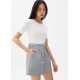 Striped Pleated A-line Shorts