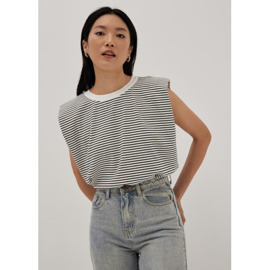 Celeste Padded Striped T-Shirt