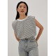 Celeste Padded Striped T-Shirt