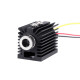 405nm 100/180/300mW Blue Violet Dot Laser Module Variable Focus TTL/PWM Modulation w/ Heat Sink 2.54-3P for DIY Laser Engraver - 300mW