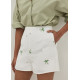 Lucia Embroidered A-line Tweed Shorts