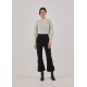 Zaida Kick Flare Side Slit Trousers