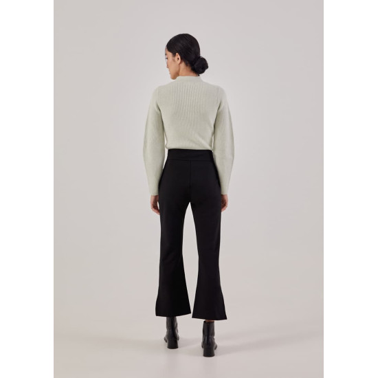 Zaida Kick Flare Side Slit Trousers