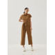 Ciely Cotton Straight Leg Maxi Jumpsuit