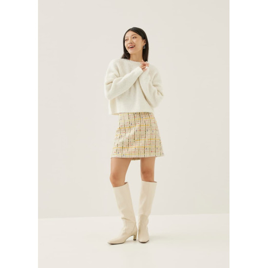 Linette Tweed A-line Mini Skirt