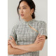 Sia Tweed Mandarin Collar Mini Dress