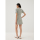 Sia Tweed Mandarin Collar Mini Dress