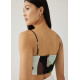 Dolce Smocked Bustier Top in Artful Blooms