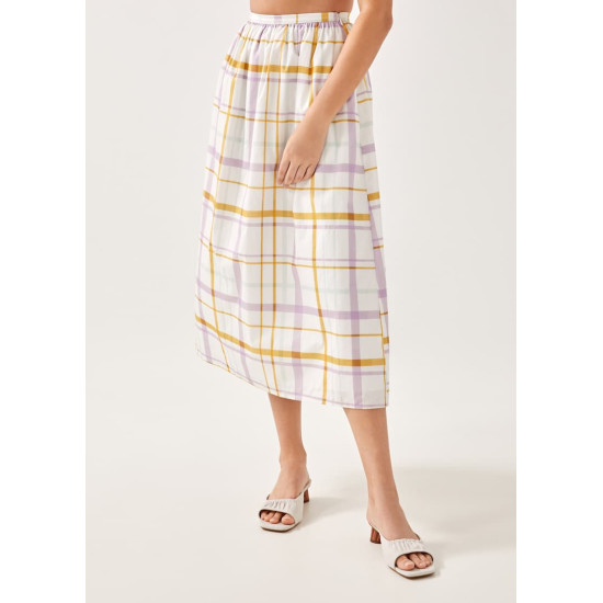 Shoshana Gingham Maxi Skirt