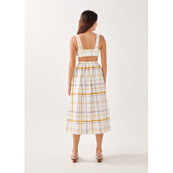 Shoshana Gingham Maxi Skirt