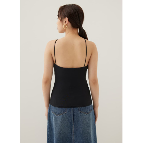 Babeth Padded Jersey Asymmetric Top