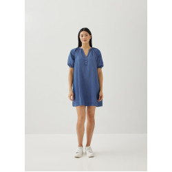 Arabelle Chambray Swing Mini Dress